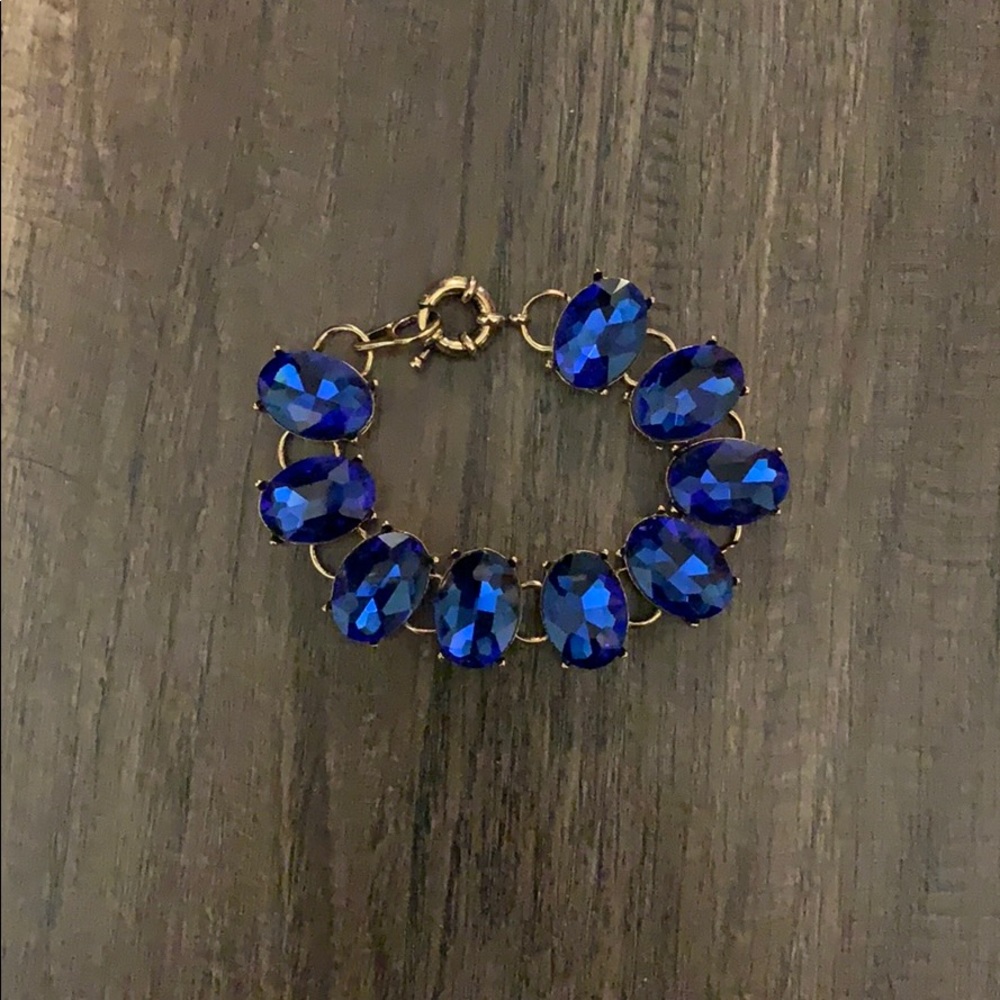Oval crystal bracelet